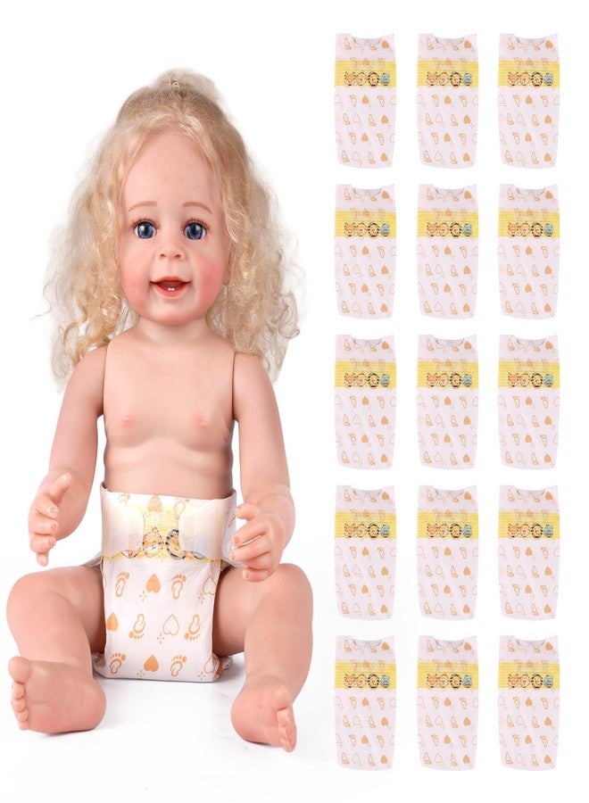 BABESIDE 15 Pcs Reborn Baby Doll Accessories Diapers Set for 17-24 Inch Dolls - Realistic Baby Doll Underwear with Cute Animal Pattern for Newborn & Reborn Dolls - Image 1